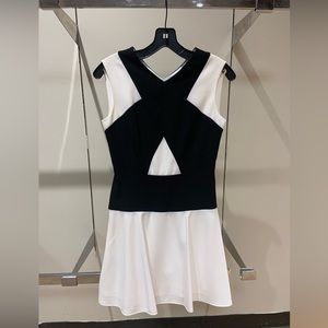 BCBG Black and White Dress